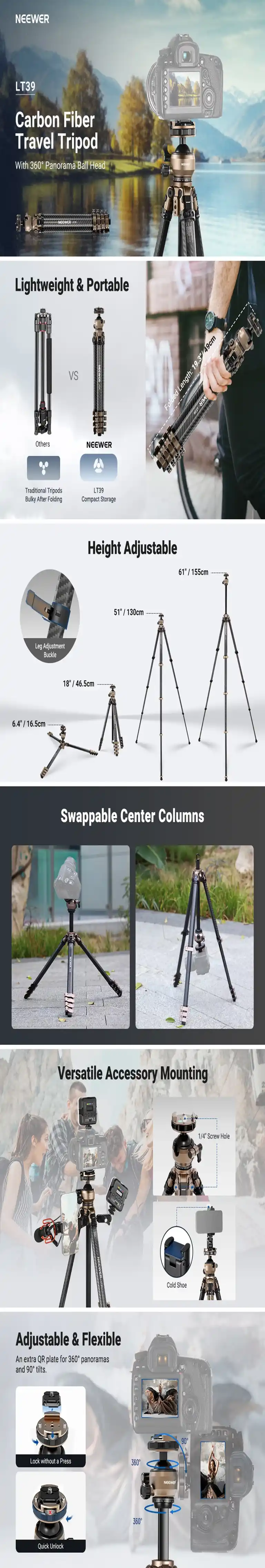 Neewer Carbon Fiber tripod